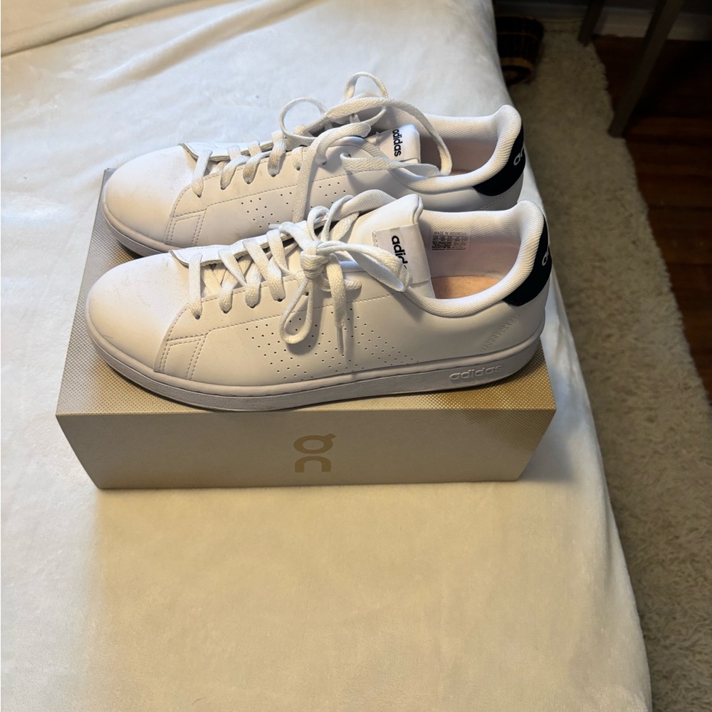 Adidas Classic White and Black Sneakers